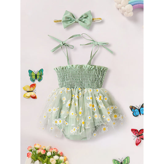 Infant Baby Girl Summer Outfits Romper Dress Floral Jumpsuit