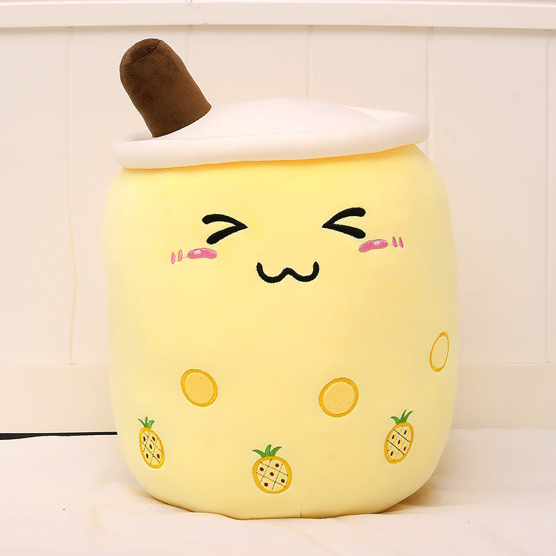 Stuffed Soft Strawberry Milk Tea Plush