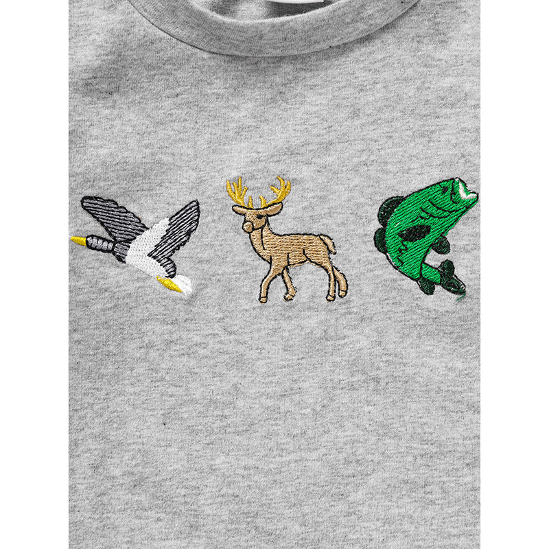 Newborn Baby Boy Outfits Long Sleeve Animal Print Romper