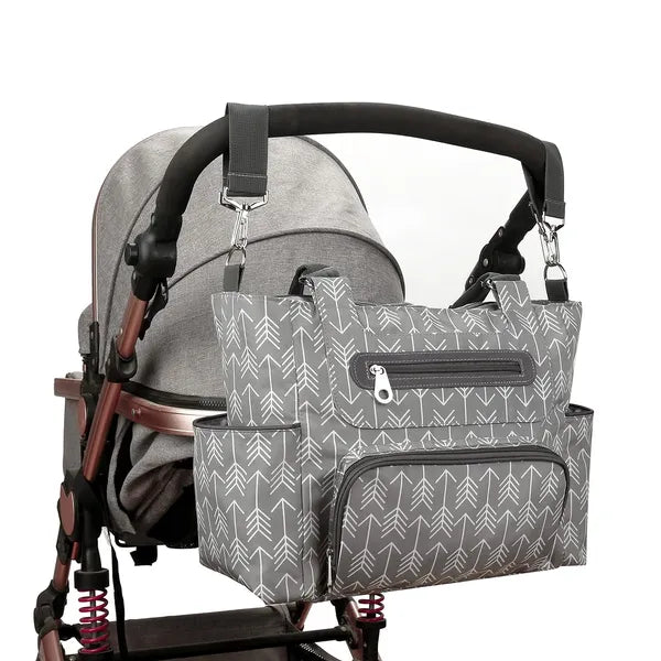 8Pcs Baby Nappy Diaper Bags Set For Mom & Dad