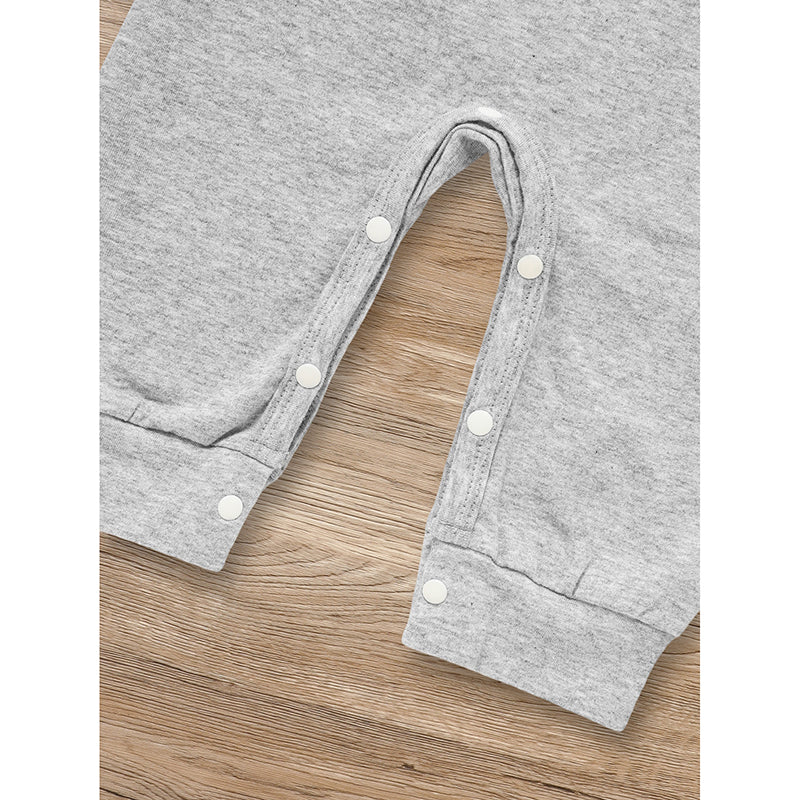 Newborn Baby Boy Outfits Long Sleeve Animal Print Romper