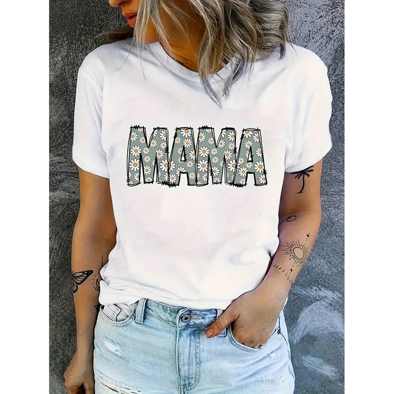 Mama Shirt Women Mama Graphic Tee