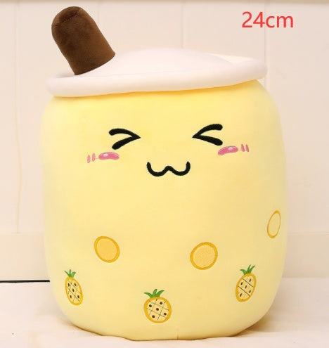 Stuffed Soft Strawberry Milk Tea Plush
