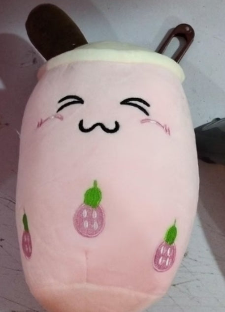 Stuffed Soft Strawberry Milk Tea Plush