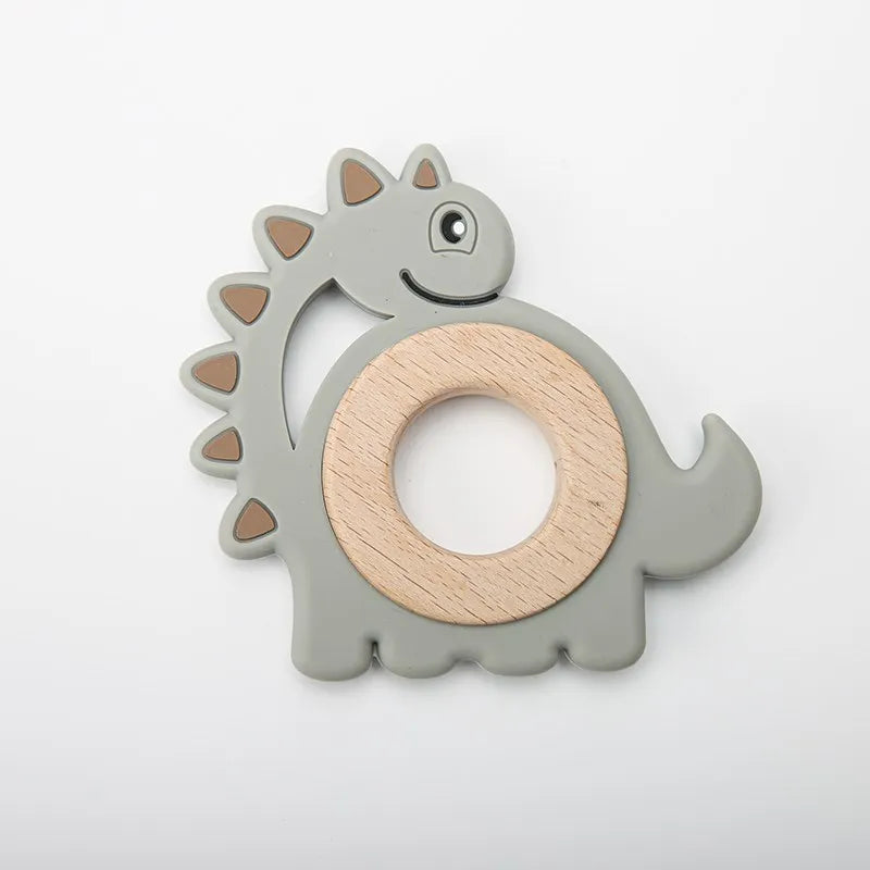 BPA Free Dinosaur Shape Teething Ring Toy