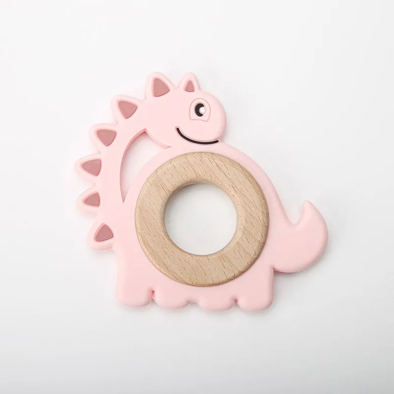 BPA Free Dinosaur Shape Teething Ring Toy