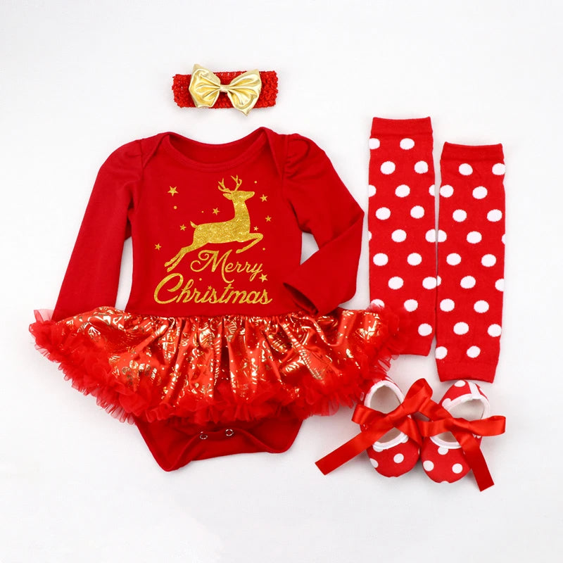 Fancy New Year Baby Girl Carnival Christmas Dress