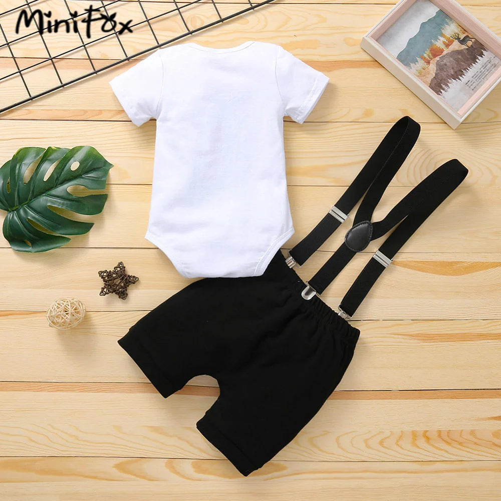 Baby Boys Birthday Outfits Sets Balloon Letter "1"