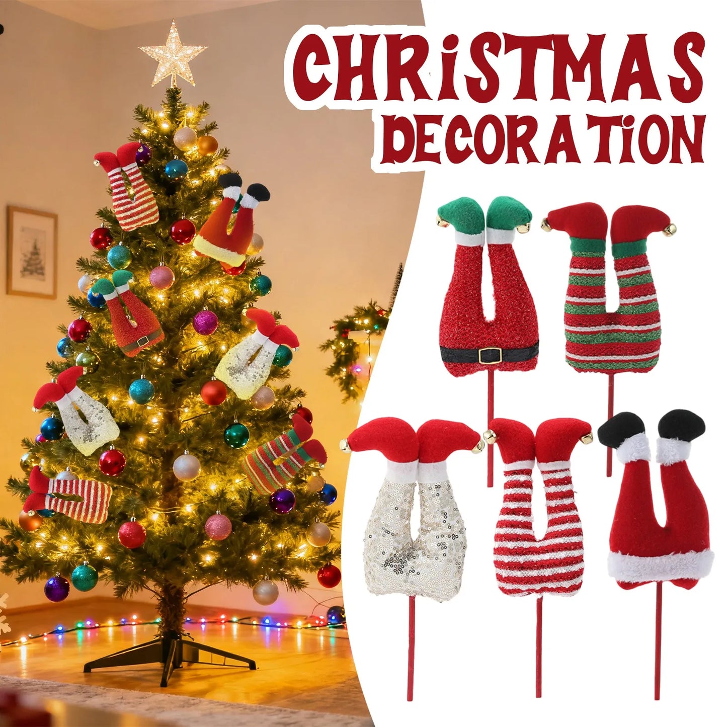 Christmas Plush Large Elf Legs