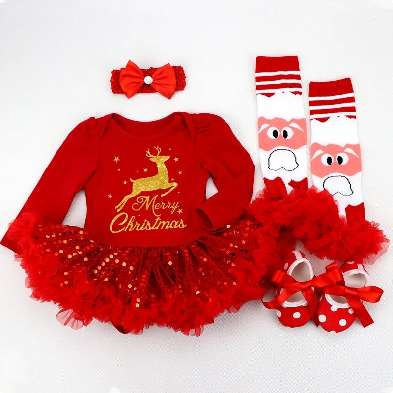 Fancy New Year Baby Girl Carnival Christmas Dress