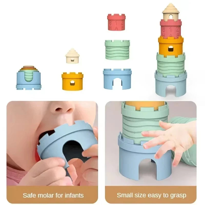 Stackable Cups Early Educational Bath Toys