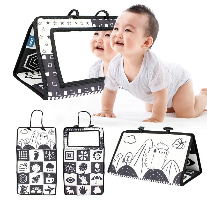 Black And White Baby Floor Mirror Tummy Time
