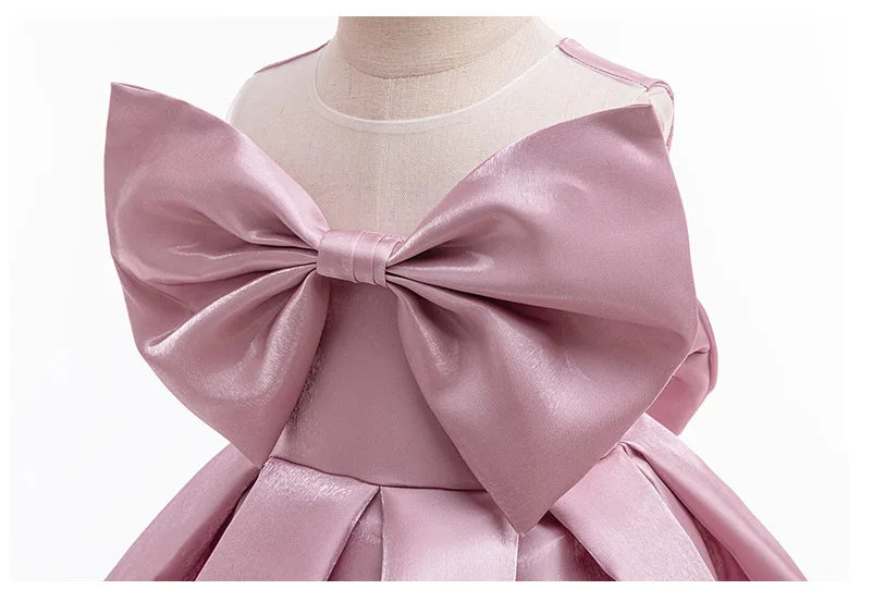 Big Bow Dresses For Baby Girl 1st