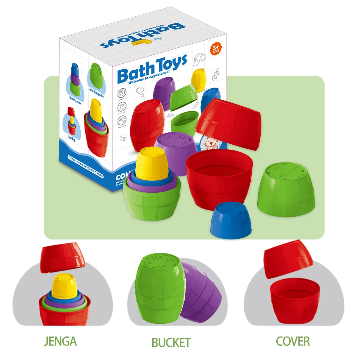 Toddler Stacking Bath Toys