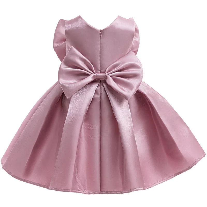 Big Bow Dresses For Baby Girl 1st