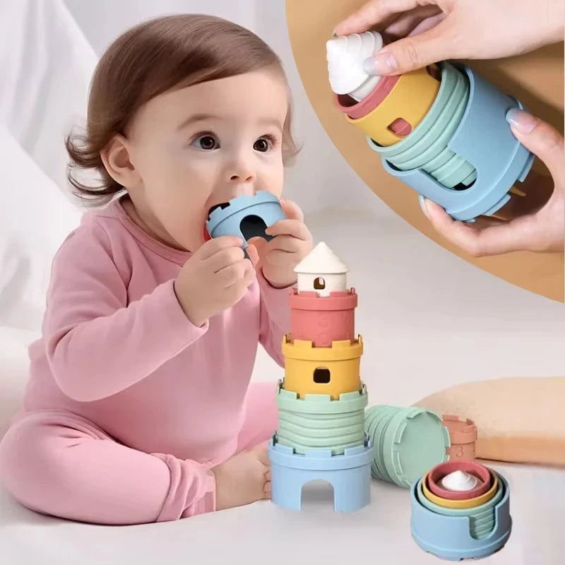 Stackable Cups Early Educational Bath Toys