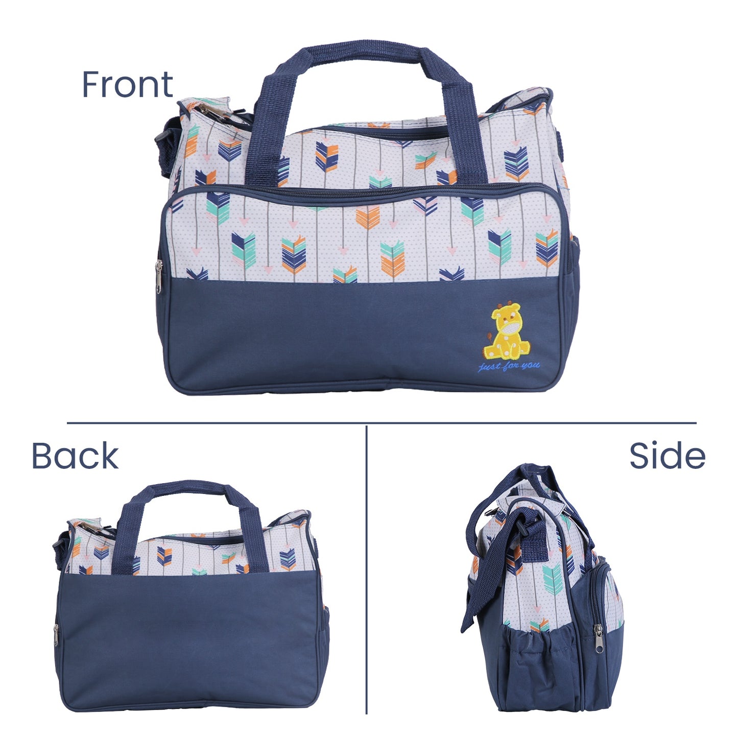5Pcs Baby Nappy Diaper Bags Set