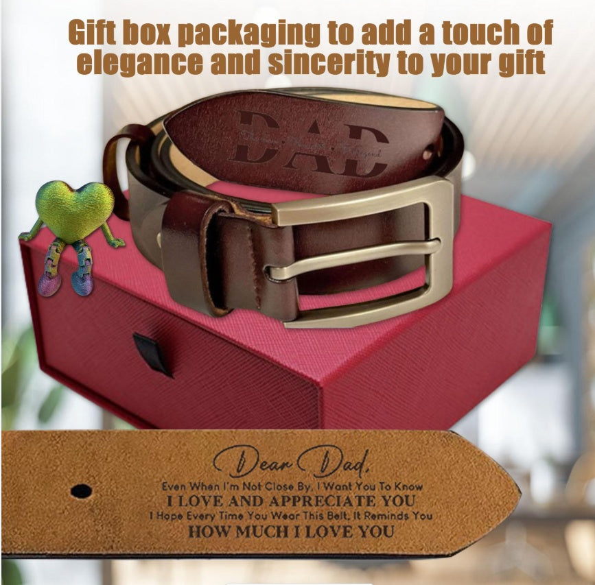 Belt For Dad - Brown - Red