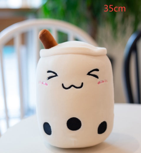 Stuffed Soft Strawberry Milk Tea Plush
